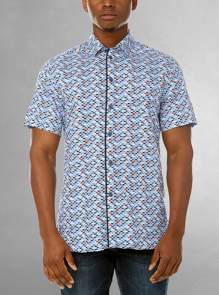 Chemise décontractée à manches courtes pour hommes