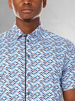 Chemise décontractée à manches courtes pour hommes