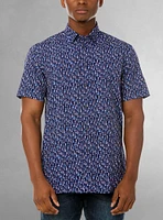 Men's casual short sleeve stretch shirt