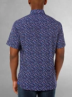 Men's casual short sleeve stretch shirt