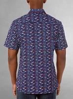 Chemise décontractée en stretch à manches courtes pour hommes