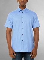 Chemise décontractée en stretch à manches courtes pour hommes