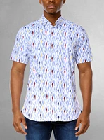 Men's casual short sleeve stretch shirt