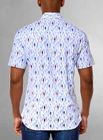 Men's casual short sleeve stretch shirt