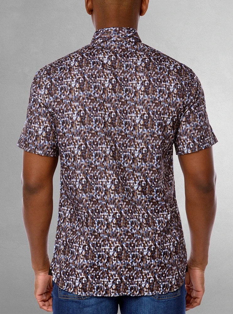 Men's casual short sleeve shirt