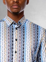 Chemise décontractée en stretch à manches courtes pour hommes