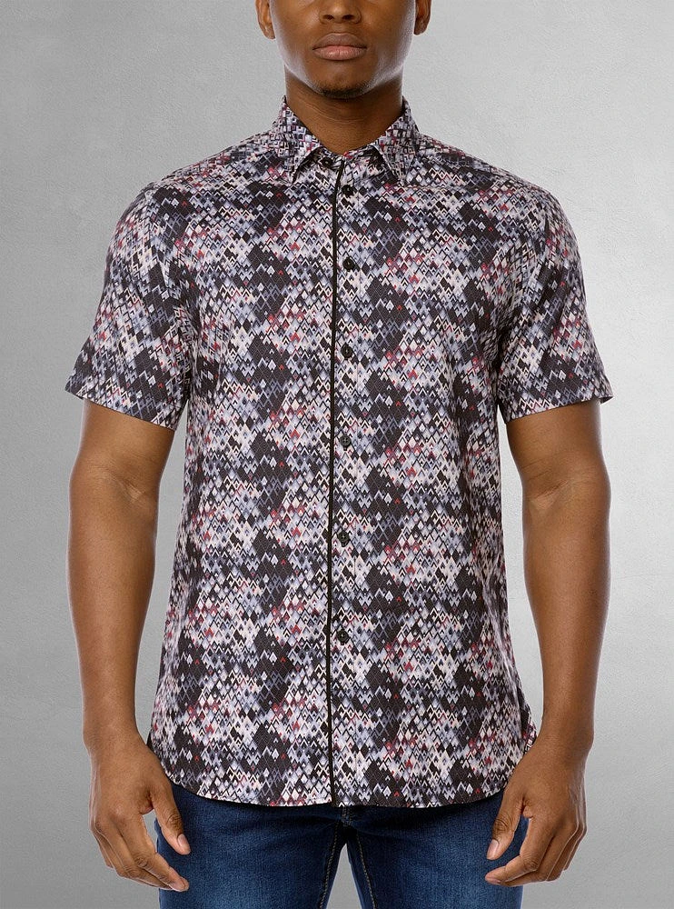 Men's casual short sleeve shirt