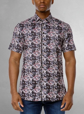 Men's casual short sleeve shirt