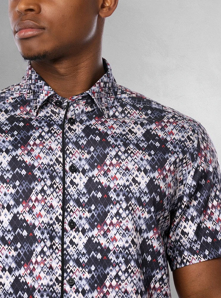 Men's casual short sleeve shirt