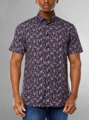 Men's casual short sleeve stretch shirt
