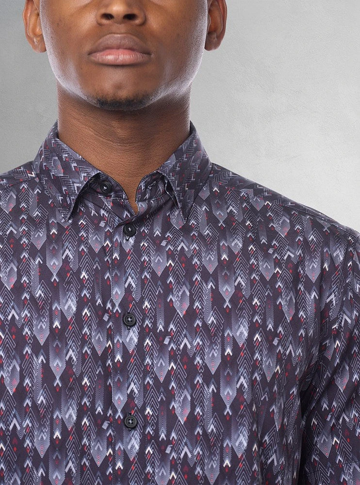 Men's casual short sleeve stretch shirt