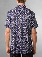 Men's casual short sleeve stretch shirt