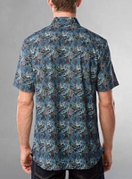 Chemise décontractée en stretch à manches courtes pour hommes