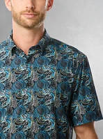Chemise décontractée en stretch à manches courtes pour hommes