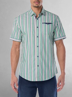 Men's casual short sleeve shirt