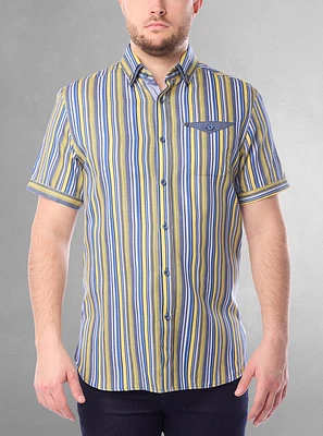 Men's casual short sleeve shirt
