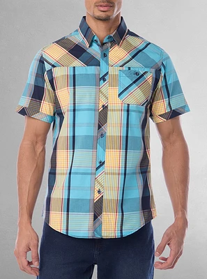 Men's casual short sleeve shirt