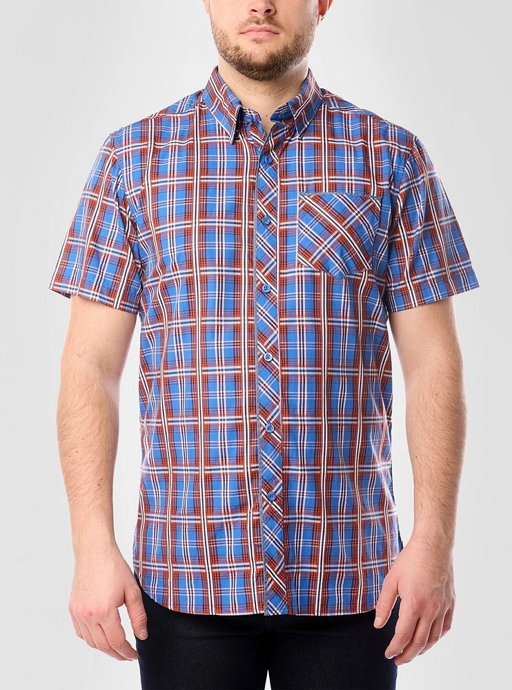 Chemise décontractée à manches courtes pour hommes
