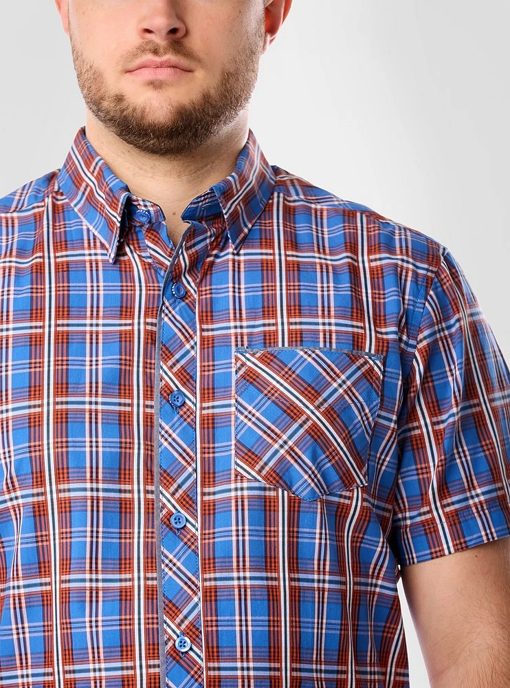 Chemise décontractée à manches courtes pour hommes