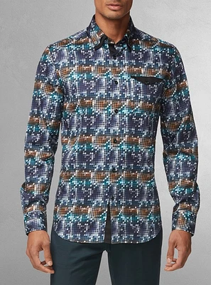 Men's casual long sleeve shirt