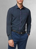 Men's casual long sleeve stretch shirt