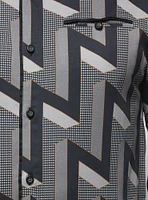 Chemise décontractée à manches longues en stretch pour hommes