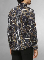 Men's casual long sleeve stretch shirt