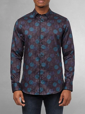 Men's casual long sleeve stretch shirt