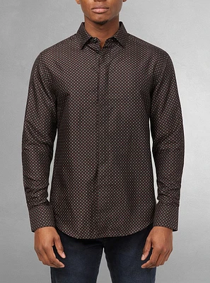Men's casual long sleeve graduation shirt