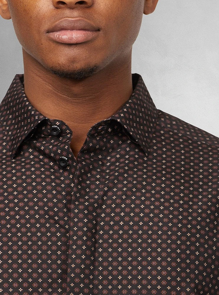 Chemise de fin d'études décontractée à manches longues pour hommes