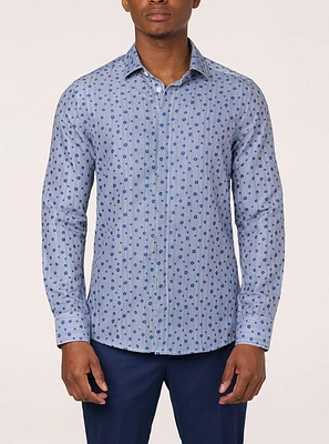 Chemise de fin d'études décontractée à manches longues pour hommes