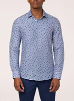 Chemise de fin d'études décontractée à manches longues pour hommes