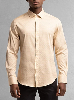 Men's casual long sleeve stretch shirt