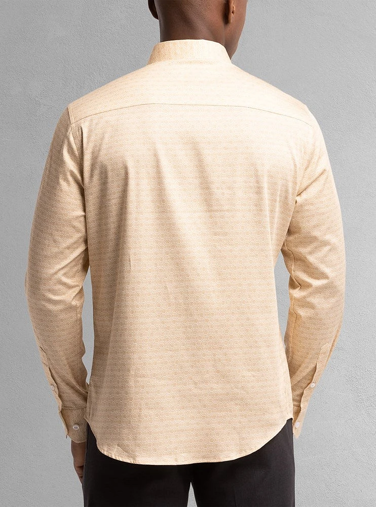 Men's casual long sleeve stretch shirt