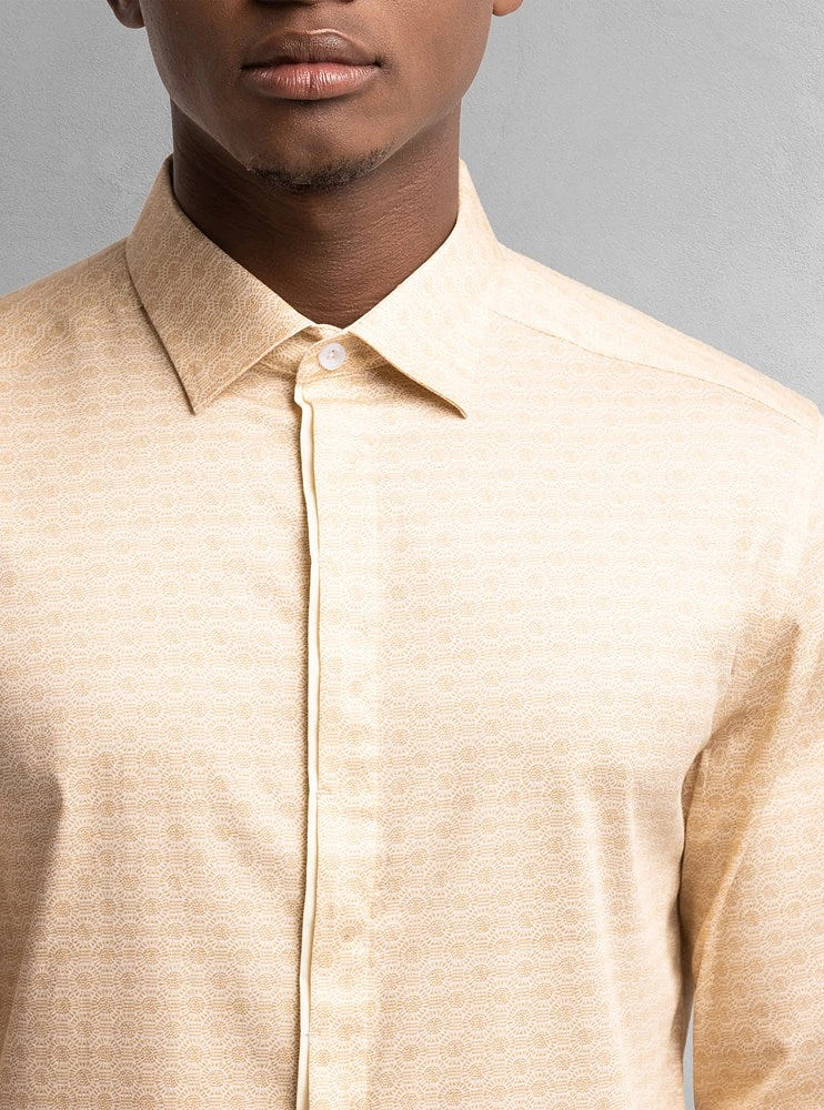 Men's casual long sleeve stretch shirt
