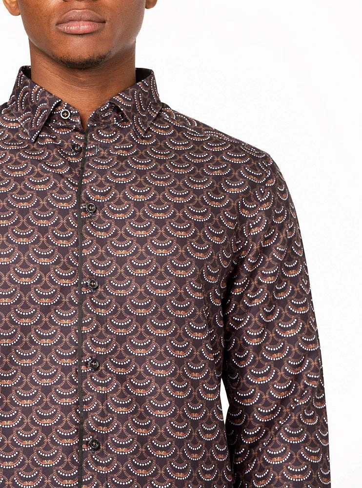 Chemise décontractée à manches longues pour hommes