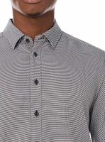 Chemise décontractée à manches longues en stretch pour hommes