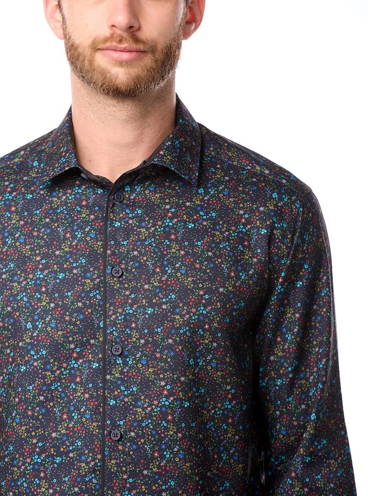 Chemise décontractée à manches longues pour hommes