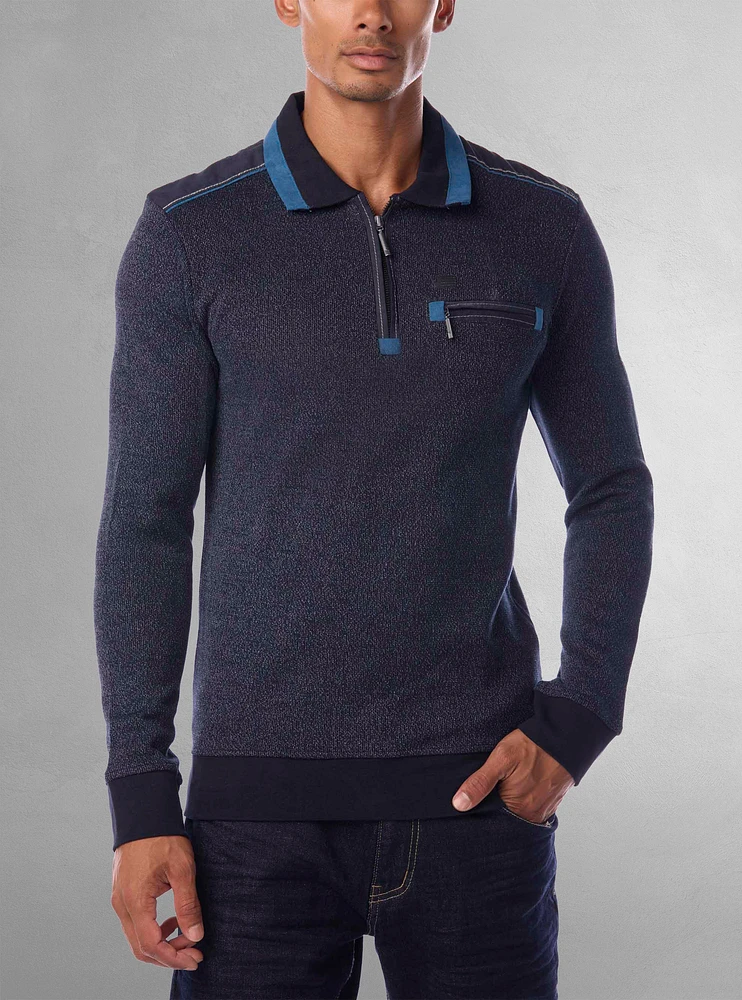 Polo à manches longues pour hommes