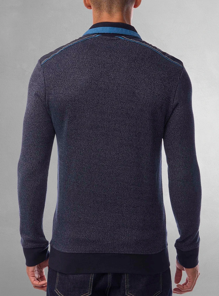Polo à manches longues pour hommes