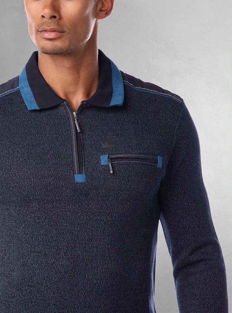Polo à manches longues pour hommes