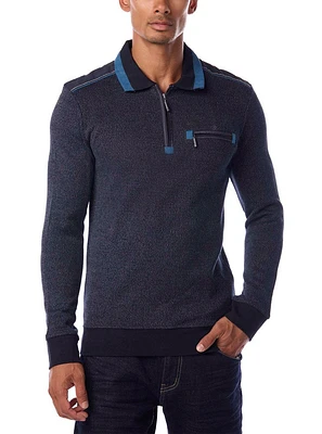 Men's long sleeve polo