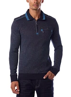 Men's long sleeve polo