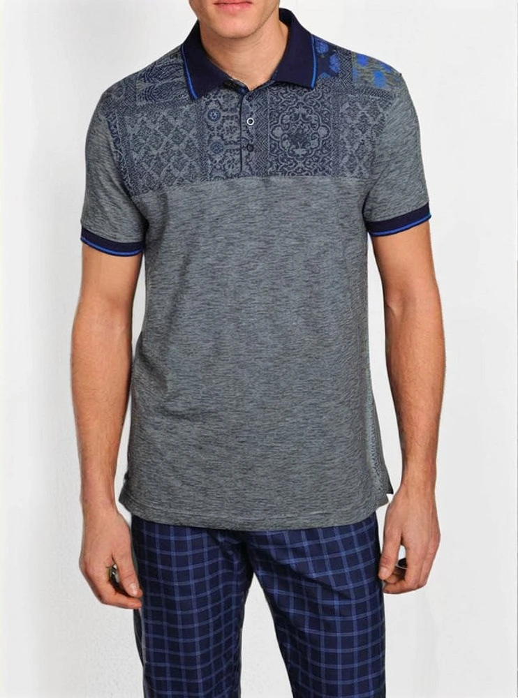 Men's short sleeve polo