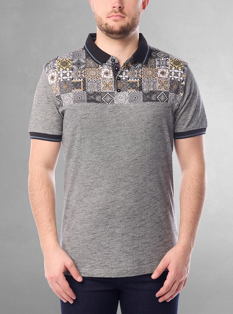 Men's short sleeve polo