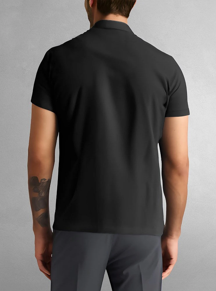 Polo basique à manches courtes pour hommes