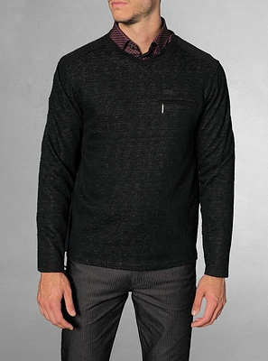 Chandail à col en V pour hommes