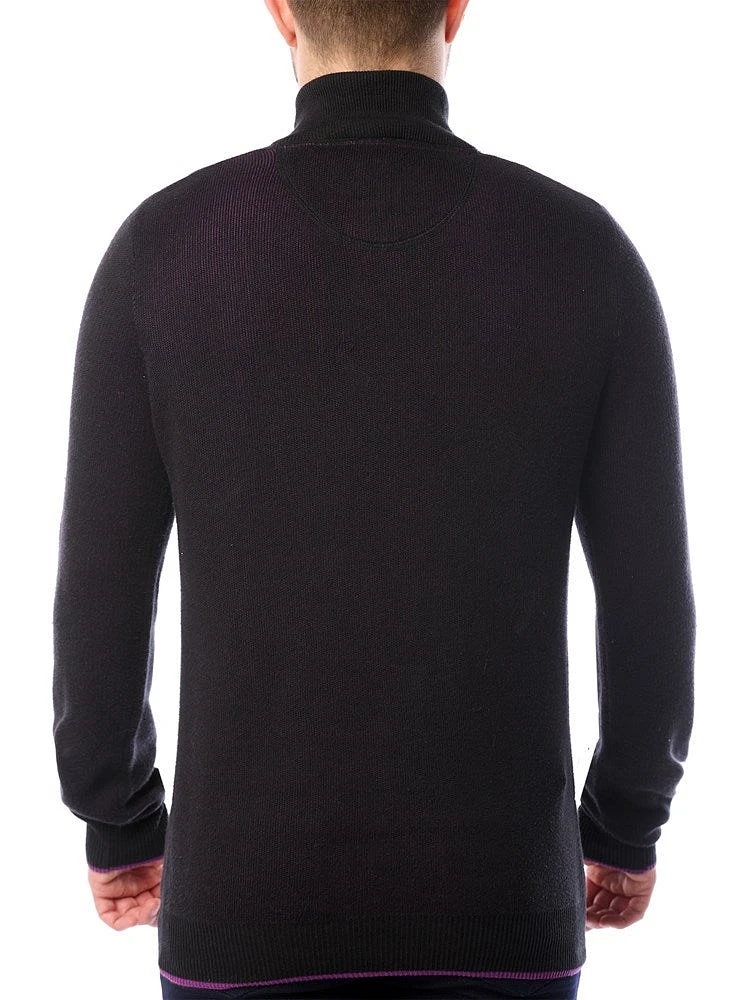 Men's mock zip sweater