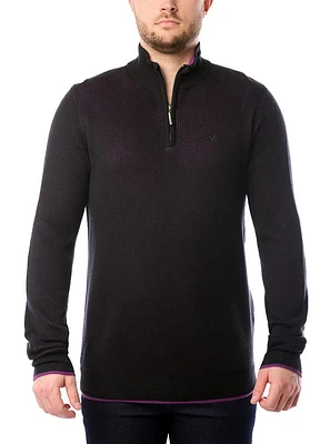 Men's mock zip sweater