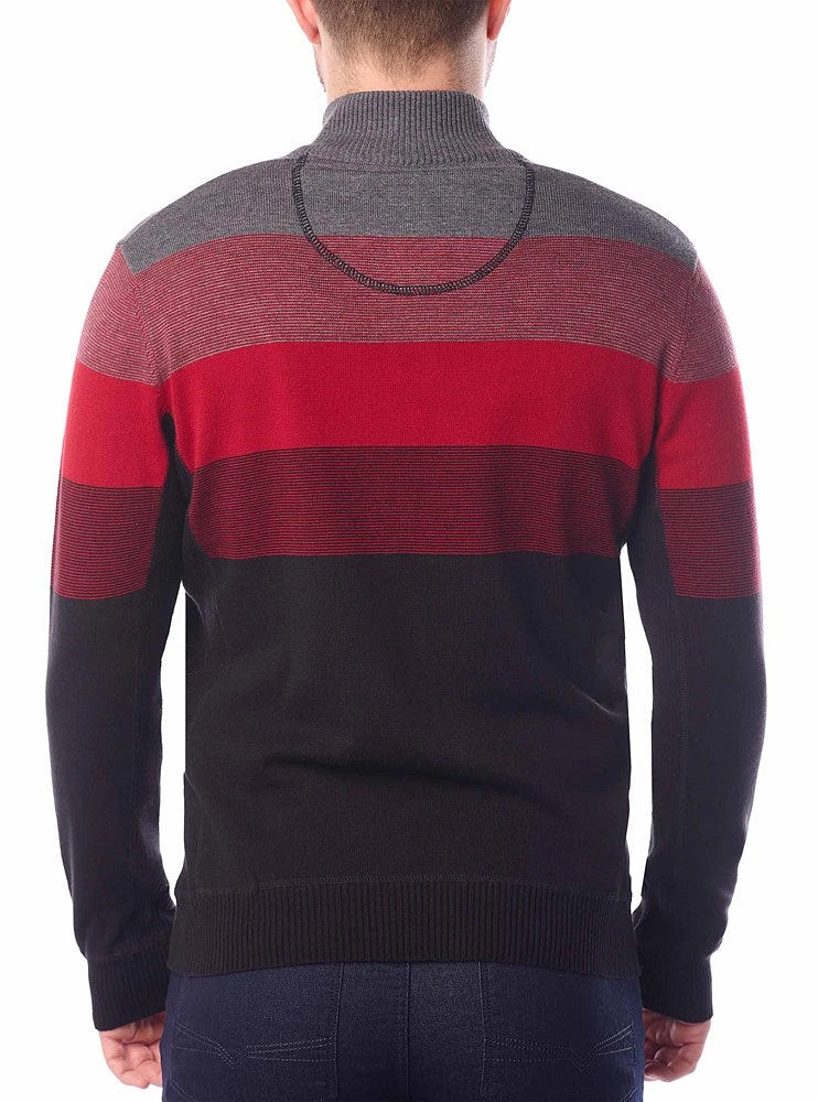 Men's mock zip sweater